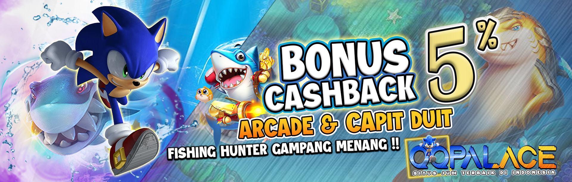 BONUS ARCADE TERBESAR DI SITUS JUDI ONLINE TERPERCAYA - QQPALACE MOBILE